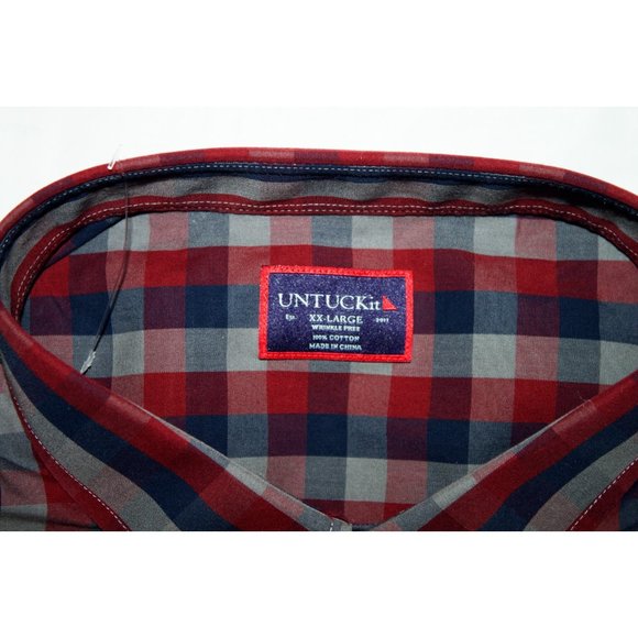 UNTUCKit Mens Long Sleeve Button Front Shirt Size - Picture 7 of 7